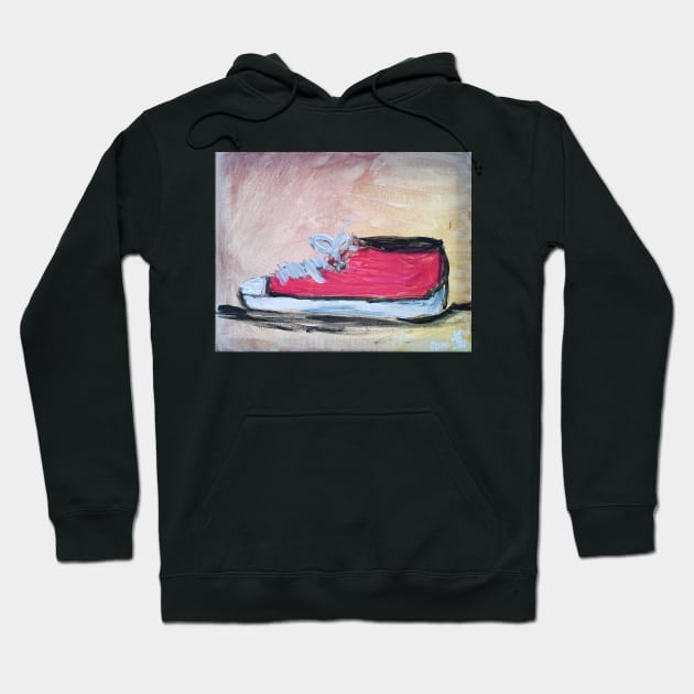 Red Tennis Shoe Hoodie by lorgh